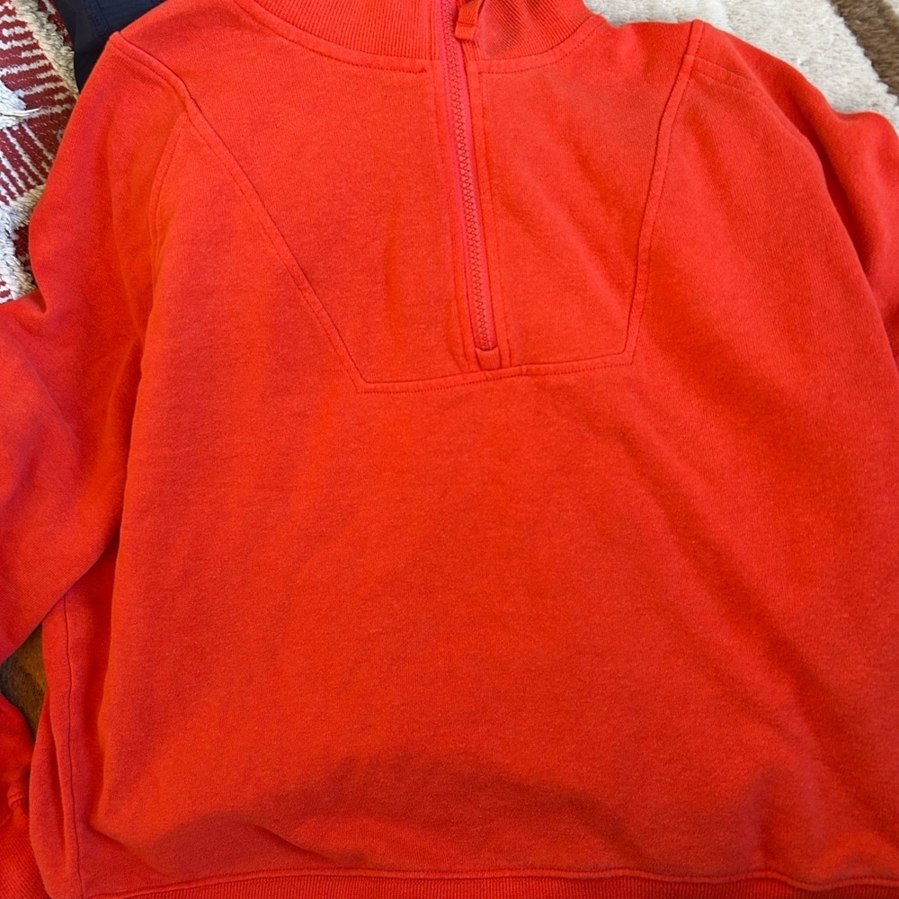 PRANA W'S COZY UP PULLOVER 1/4 zip Sweatshirt Women’s Large Color Fireside - Picture 3 of 4